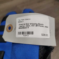 Front & Hind Shipping Boots *vgc/xc, clean, mnr dirt?stain, older
