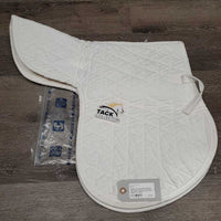 Quilt Fitted Saddle Pad, bag*vgc, clean, older, pills, unstitched, mnr stains, threads, rubs, puckers