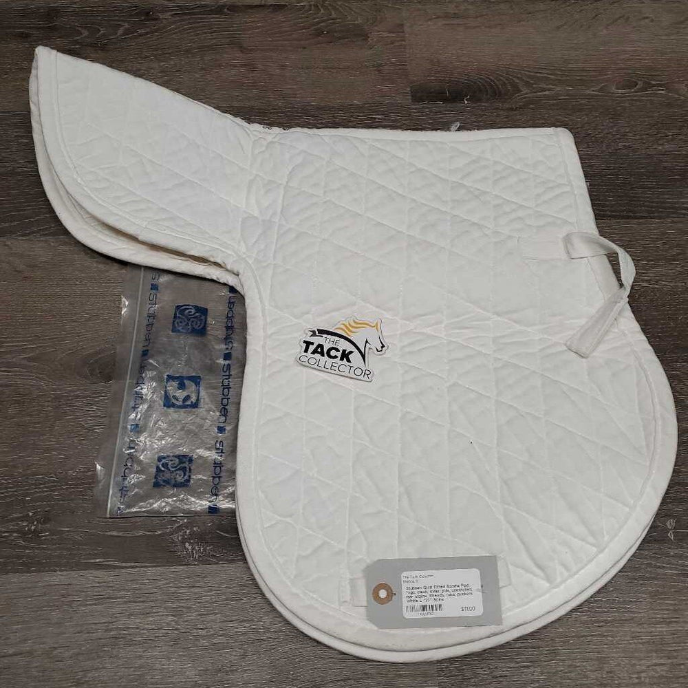 Quilt Fitted Saddle Pad, bag*vgc, clean, older, pills, unstitched, mnr stains, threads, rubs, puckers