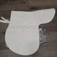 Quilt Fitted Saddle Pad, bag*vgc, clean, older, pills, unstitched, mnr stains, threads, rubs, puckers
