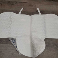Quilt Fitted Saddle Pad, bag*vgc, clean, older, pills, unstitched, mnr stains, threads, rubs, puckers
