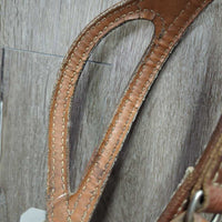 One Ear Western Headstall, leather laces *vgc/fair, clean, mnr stains, v.cracked back
