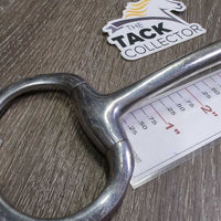 Med Curved Mullen Mouth Eggbutt Bit *gc, clean, chewed, rubs, scuffs, film, older, scratches
