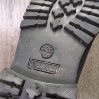 JUNIORS Short Suede Work Boots, Laces *gc, rubs, scuffs, dirty, stains
