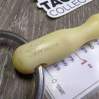 Loose Ring Rubber Mullen Mouth Bit *vgc/gc, clean, stains, rubs, discolored, bent
