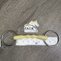 Loose Ring Rubber Mullen Mouth Bit *vgc/gc, clean, stains, rubs, discolored, bent
