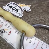Loose Ring Rubber Mullen Mouth Bit *vgc/gc, clean, stains, rubs, discolored, bent
