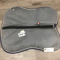 Memory Foam Half Pad, 1x piping *gc, mnr hair, dirt, unstitched, pills, rubs, faded, stains