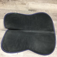 Memory Foam Half Pad, 1x piping *gc, mnr hair, dirt, unstitched, pills, rubs, faded, stains