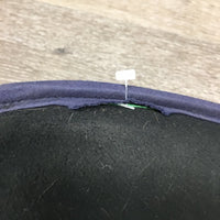 Memory Foam Half Pad, 1x piping *gc, mnr hair, dirt, unstitched, pills, rubs, faded, stains
