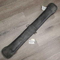 Thick Neoprene Cinch, 2x D Rings *gc, dirty, stains, residue, threads, folded/creased nylon web, older
