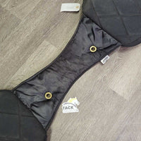 The Saddle Barn Padded Cordura & Wool Trail Bags *gc/fair, pulled off inner plastic lining, older, dirty, snags, rubs, hole
