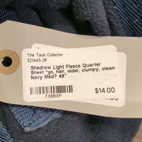 Light Fleece Quarter Sheet *gc, hair, older, clumpy, clean
