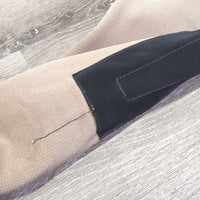 JUNIORS Fleece Lined Winter Riding Tight Breeches, Pull On *gc, undone loop stitching, rubs, pills, threads
