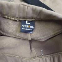JUNIORS Fleece Lined Winter Riding Tight Breeches, Pull On *gc, undone loop stitching, rubs, pills, threads
