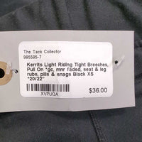 Light Riding Tight Breeches, Pull On *gc, mnr faded, seat & leg rubs, pills & snags
