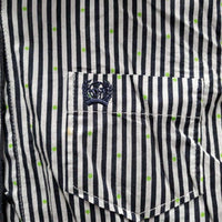 LS Western Shirt, buttons *gc, stains, crinkles, mnr button hole threads
