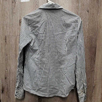 LS Western Shirt, buttons *gc, stains, crinkles, mnr button hole threads