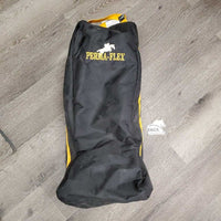 Thick Fleece Lined Tall Boot Bag "Perma-Flex" *gc, older, mnr dusty, stains & loose threads
