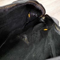 Thick Fleece Lined Tall Boot Bag "Perma-Flex" *gc, older, mnr dusty, stains & loose threads
