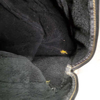 Thick Fleece Lined Tall Boot Bag "Perma-Flex" *gc, older, mnr dusty, stains & loose threads
