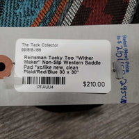 "Wither Maker" Non-Slip Western Saddle Pad *xc/like new, clean
