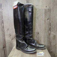 Dress Boots, Pull On, Brown Forms, Boot Pulls *fair, clean, PEELING, Broken Forms, dirt, scratches, rubs, scrapes, older, creases
