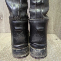 Dress Boots, Pull On, Brown Forms, Boot Pulls *fair, clean, PEELING, Broken Forms, dirt, scratches, rubs, scrapes, older, creases
