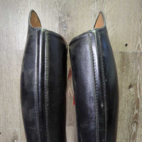 IVR "Rubin" Dressage Boots, Zips, Gold forms *vgc, clean, mnr scuffs, stains, scratches, sticky zips & snaps, older?
