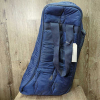Padded Quilt Boot Bag, Zipper *gc/fair, older, dirty, hole, frays

