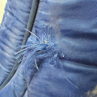 Padded Quilt Boot Bag, Zipper *gc/fair, older, dirty, hole, frays
