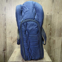 Padded Quilt Boot Bag, Zipper *gc/fair, older, dirty, hole, frays
