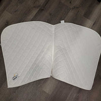 Quilt Dressage Pad *gc, clean, older, pilly, mnr stains, hair, curled edges, puckers, dingy
