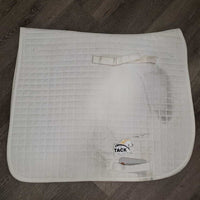 Quilt Dressage Pad *gc, clean, dingy, stains, mnr hair, pills, threads, unstitched, rubs
