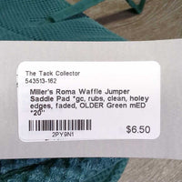 Waffle Jumper Saddle Pad *gc, rubs, clean, holey edges, faded, OLDER
