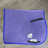 Thick Quilt Dressage Saddle Pad *gc, v.faded, clean, rubs, pills, puckers, older, curled corners
