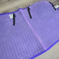 Thick Quilt Dressage Saddle Pad *gc, v.faded, clean, rubs, pills, puckers, older, curled corners
