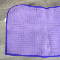 Thick Quilt Dressage Saddle Pad *gc, v.faded, clean, rubs, pills, puckers, older, curled corners

