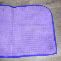 Thick Quilt Dressage Saddle Pad *gc, v.faded, clean, rubs, pills, puckers, older, curled corners
