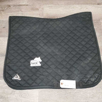 Quilt Dressage Saddle Pad *gc, clean, mnr hair, residue, stains?, unstitched, rubs, faded
