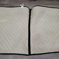 Quilt Dressage Saddle Pad *gc, clean, mnr hair, residue, stains?, unstitched, rubs, faded
