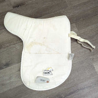 Foam Fitted Dressage Saddle Pad *gc/fair, v.stained, clean, dingy, puckers, older
