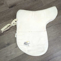 Foam Fitted Dressage Saddle Pad *gc/fair, v.stained, clean, dingy, puckers, older
