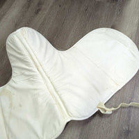 Foam Fitted Dressage Saddle Pad *gc/fair, v.stained, clean, dingy, puckers, older
