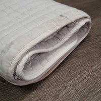 2 Thick Cotton Leg Quilts *gc, clean, dingy, unstitched seams, rubs, pills, puckers, older, stains
