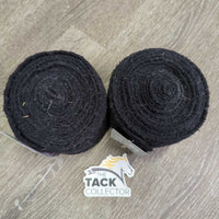 Fleece Polos *gc/fair, faded, hairy, clean, linty, stains, older
