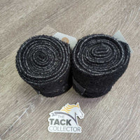 2 Fleece Polos *gc/fair, clean, older, edge rubs, clumpy, hairy, linty, hairy velcro
