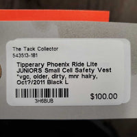 JUNIORS Small Cell Safety Vest *vgc, older, dirty, mnr hairy, Oct?/2011
