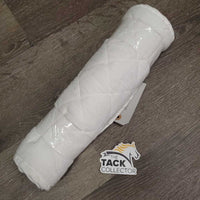 Pr Quilt Cotton Leg Wraps *gc, pills, threads, mnr stains, hair
