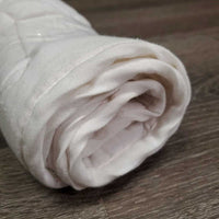 Pr Quilt Cotton Leg Wraps *gc, pills, threads, mnr stains, hair
